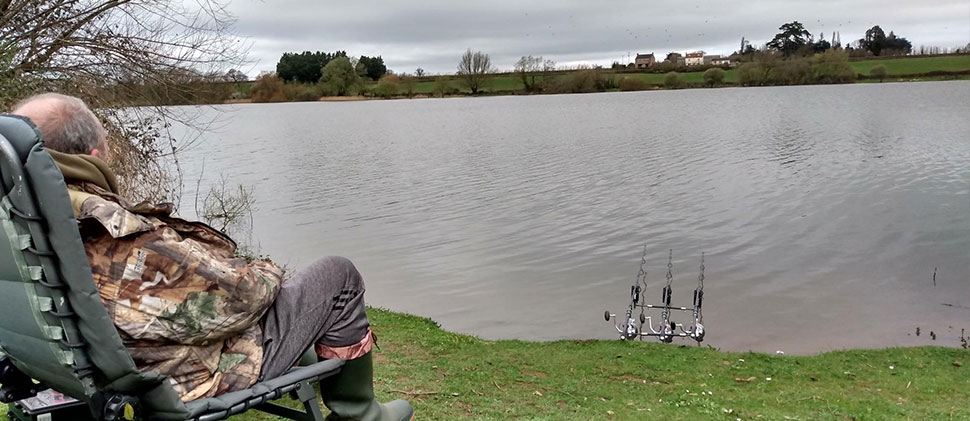 Angler fishing at Durleigh Reservoir