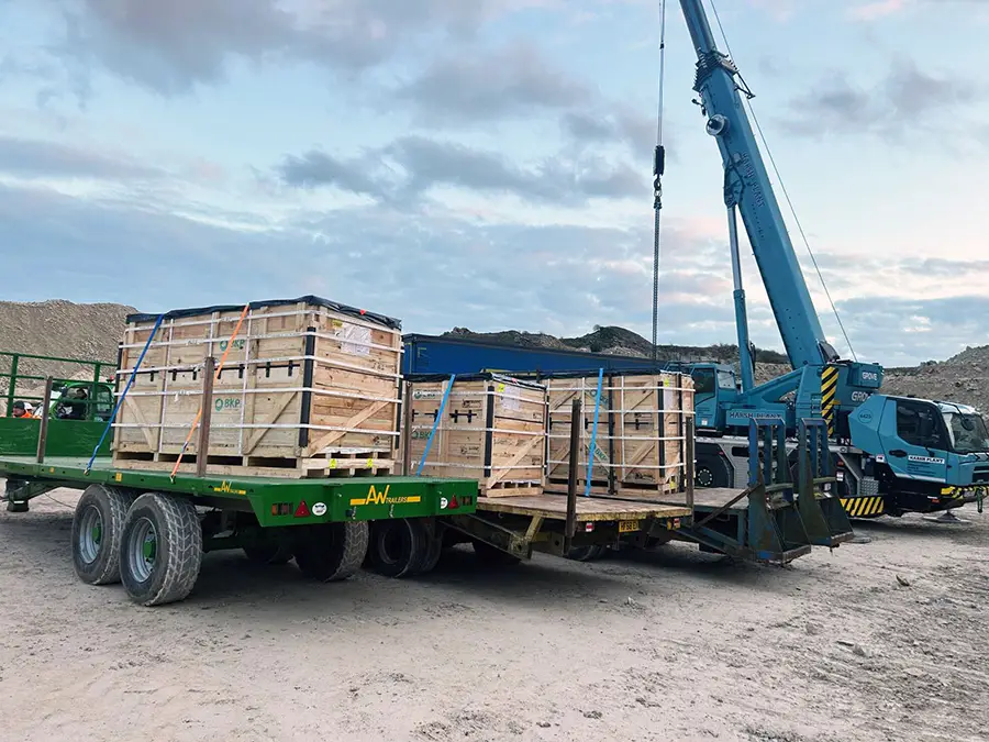 The earthquake liner being installed at the Portland Combined Trunk Sewer on the lower South West Coastal path on the Isle of Portland 